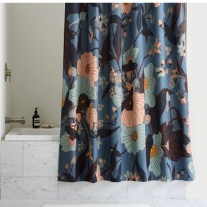 West Elm Poppy Floral shower curtain